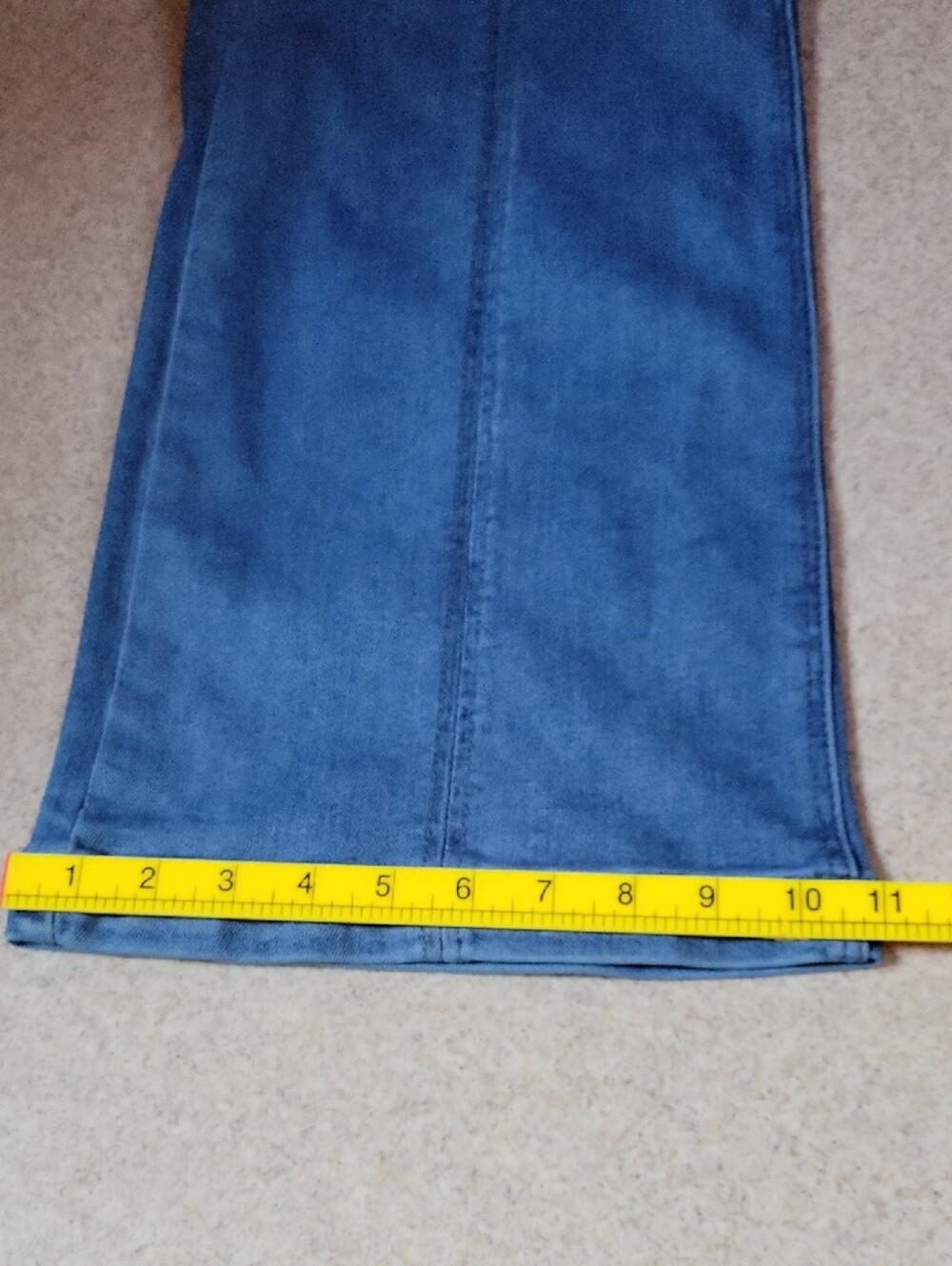 Risen High Rise Wide Leg Cargo Jeans Utility Denim Pants Size 28 Stretch - Picture 12 of 12